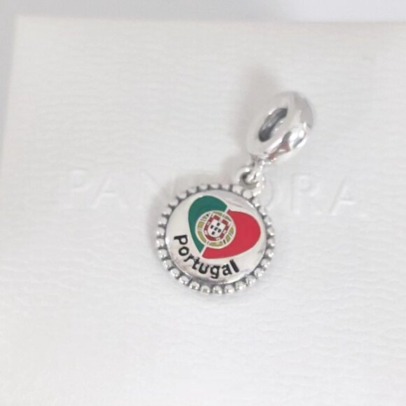 Pandora Portugal Flag Dangle Charm S925 Silver with box - Picture 3 of 8